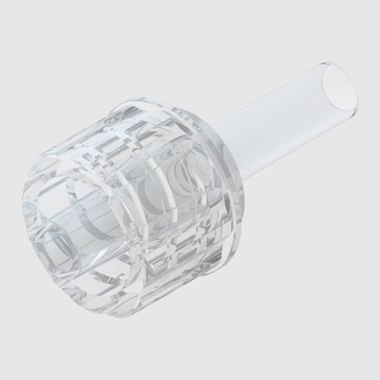 male luer lock in port